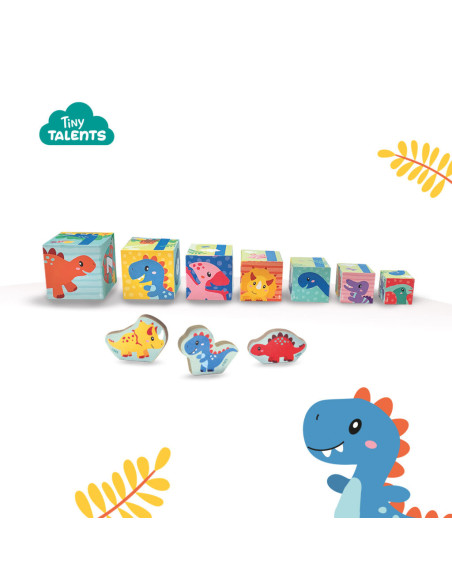 SA13202-MG,Jucarie De Stivuit - Turn Cu Figurine Dinozauri