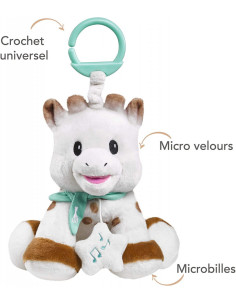VU010338-MG,Jucarie Muzicala De Plus Girafa Sophie 20 cm 2