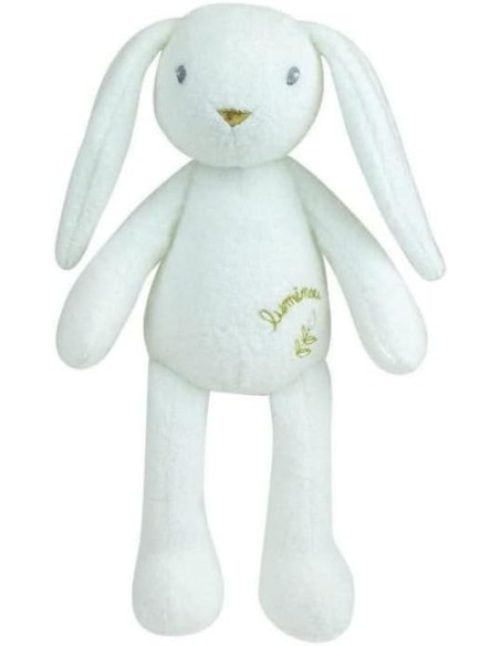 JE040743-MG,Jucarie Plus Jemini Fosforescenta 30cm Iepure Luminou Alb