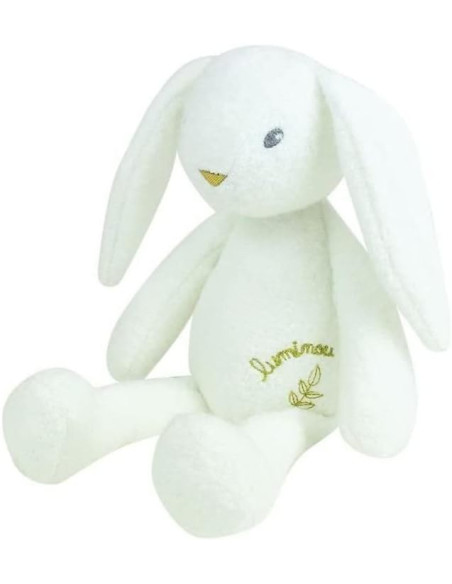 JE040743-MG,Jucarie Plus Jemini Fosforescenta 30cm Iepure Luminou Alb