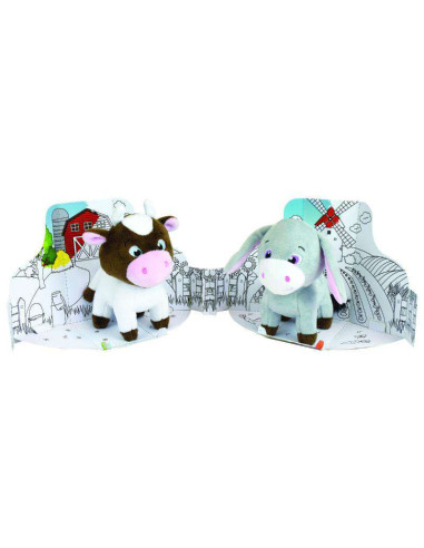 JE024316M-MG,Jucarie Plus Jemini In Cutie Pentru Colorat 15cm Magarus