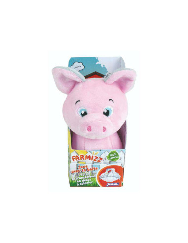 JE024316-MG,Jucarie Plus Jemini In Cutie Pentru Colorat 15cm Purcel