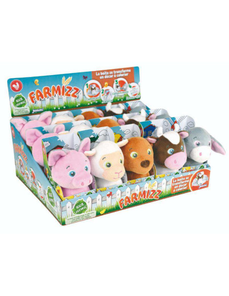 JE024316-MG,Jucarie Plus Jemini In Cutie Pentru Colorat 15cm Purcel