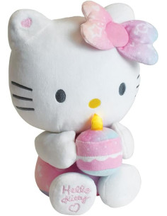 JE024404-MG,Jucarie Plus Jemini Zi De Nastere Cu Activitati 26 cm Hello Kitty