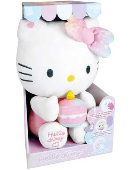 JE024404-MG,Jucarie Plus Jemini Zi De Nastere Cu Activitati 26 cm Hello Kitty
