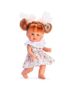 AS0117410-MG,Papusa Bomboncin cu Rochita cu Guleras Alb 20cm