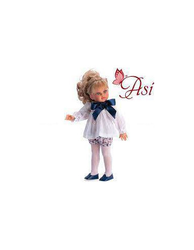 AS0516370-MG,Papusa Sabrina Blonda cu Camasa Alba cu Funda 40cm