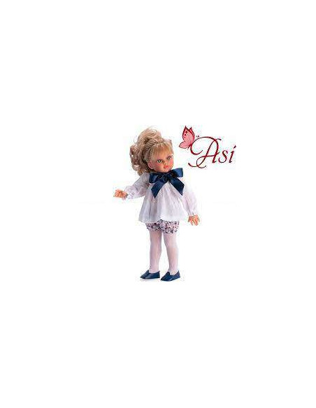 AS0516370-MG,Papusa Sabrina Blonda cu Camasa Alba cu Funda 40cm
