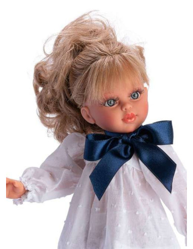 AS0516370-MG,Papusa Sabrina Blonda cu Camasa Alba cu Funda 40cm