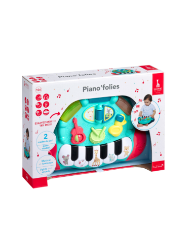 VU230799-MG,Pian Muzical Cu Lumini Girafa Sophie