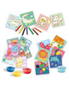SA14489-MG,Set 3 in 1 de Pictat cu Degetul, de Colorat si de Lipit