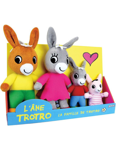 JE024391-MG,Set 4 Plusuri Jemini Familia Magarusilor Trotro