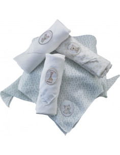 VU850724-MG,Set 4 Scutece Din Bumbac 70x70 cm Girafa Sophie 2
