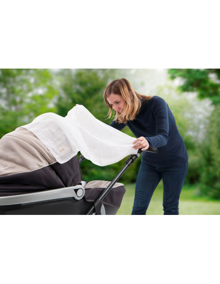 VU850724-MG,Set 4 Scutece Din Bumbac 70x70 cm Girafa Sophie