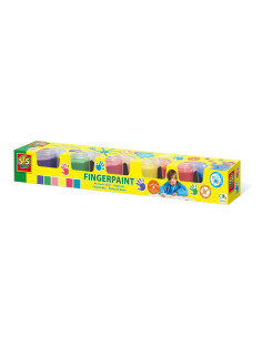 SA00315-MG,Set Acuarele de Pictat cu Degetul 6 Culori