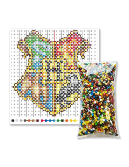 SA09346-MG,Set Beedz-Emblema Hogwards Harry Potter