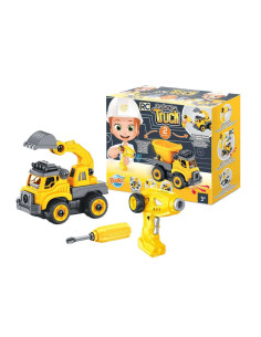 BK9020-MG,Set constructie Camion Autobasculanta si Excavator cu radiocomanda 2