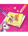 SA14725-MG,Set Creativ Carioci Cu Aerograf - Unicorni