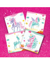 SA14725-MG,Set Creativ Carioci Cu Aerograf - Unicorni