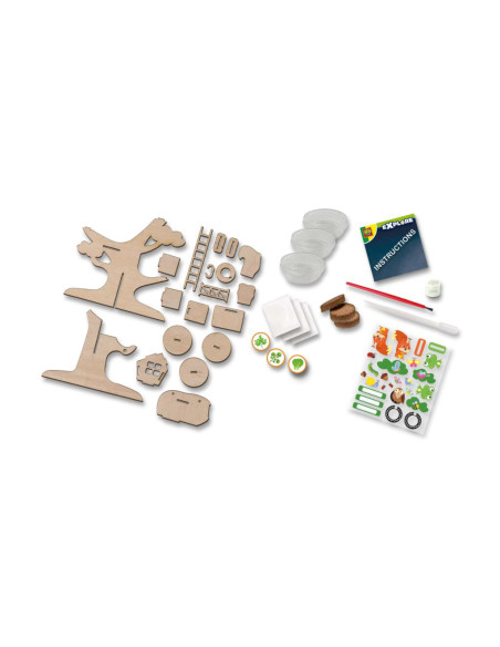 SA25202-MG,Set Creativ Casuta Cu Gradina Din Copac
