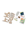SA25202-MG,Set Creativ Casuta Cu Gradina Din Copac