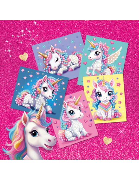 SA14726-MG,Set Creativ Cu Diamante - Unicorni