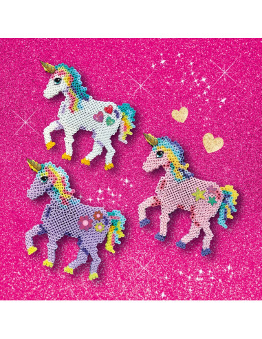 SA14728-MG,Set Creativ Cu Margelute Si Abtibilduri - Unicorni