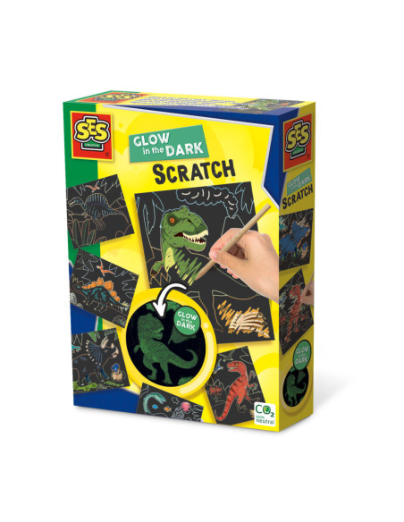 SA14285-MG,Set Creativ De Razuit - Dinozauri Care Stralucesc In Intuneric