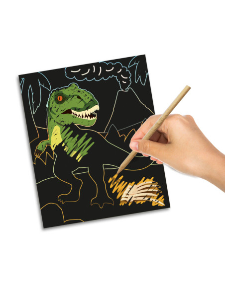 SA14285-MG,Set Creativ De Razuit - Dinozauri Care Stralucesc In Intuneric