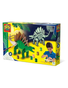 SA14209-MG,Set Creativ Dinozaur De Lemn - Straluceste In Intuneric
