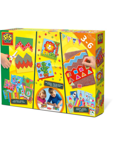 SA14878-MG,Set creativ-Invat sa Tai, sa Creez Mozaicuri si sa Perforez