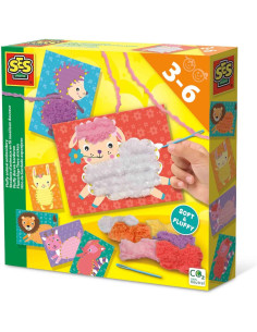 SA14043-MG,Set De Broderie Animale Pufoase