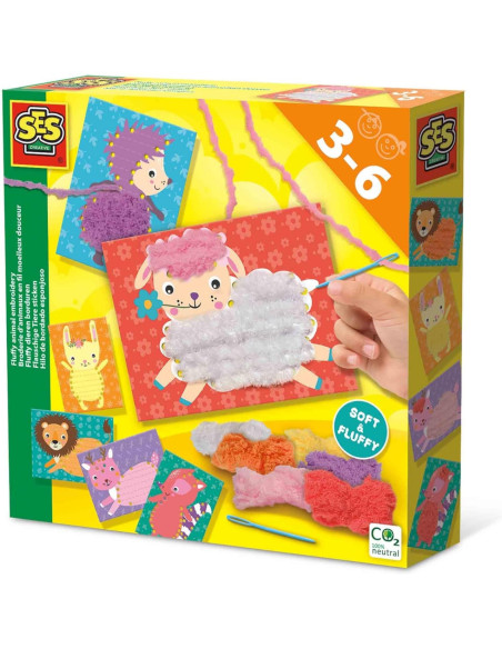 SA14043-MG,Set De Broderie Animale Pufoase