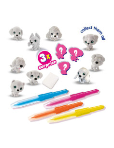 SA14333-MG,Set de Carioci cu Aerograf si 3 Catei Surpriza 2