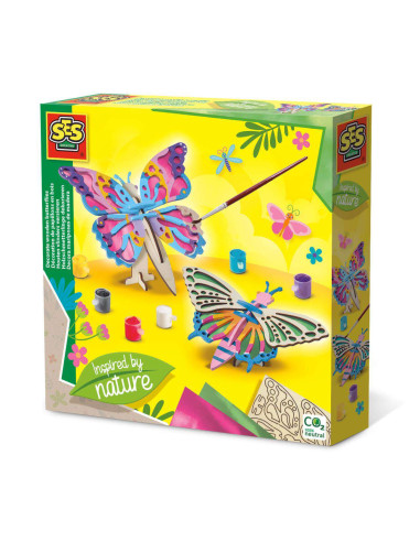 SA14035-MG,Set de Decorat Fluturi din Lemn