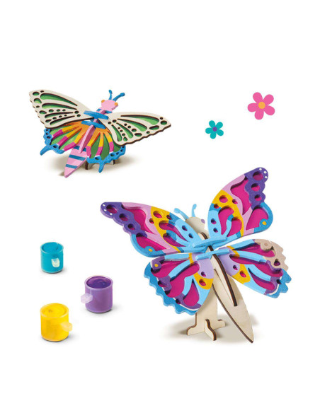 SA14035-MG,Set de Decorat Fluturi din Lemn
