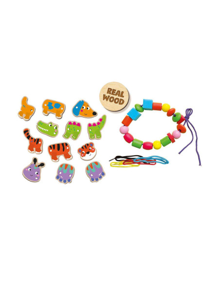 SA14800-MG,Set de Insirat Animale si Margele din Lemn