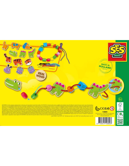 SA14800-MG,Set de Insirat Animale si Margele din Lemn