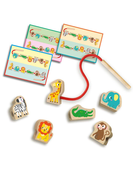 SA14487-MG,Set de Insirat-Animale din Lemn