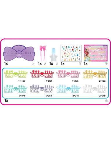 AB35006-MG,Set Margele Aquabeads - Stickere Pentru Unghii Printese Disney