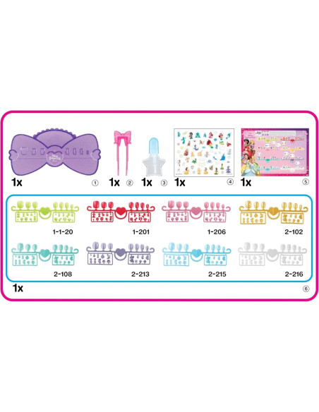 AB35006-MG,Set Margele Aquabeads - Stickere Pentru Unghii Printese Disney