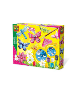 SA01131-MG,Set Mulaj si Pictura-Fluturi cu Sclipici