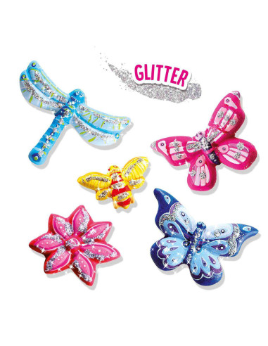 SA01131-MG,Set Mulaj si Pictura-Fluturi cu Sclipici