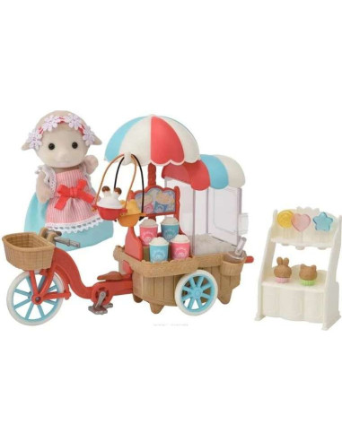 SF5653-MG,Sylvanian Families - Set Stand Tricicleta pentru Popcorn