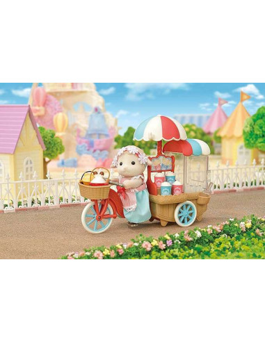 SF5653-MG,Sylvanian Families - Set Stand Tricicleta pentru Popcorn