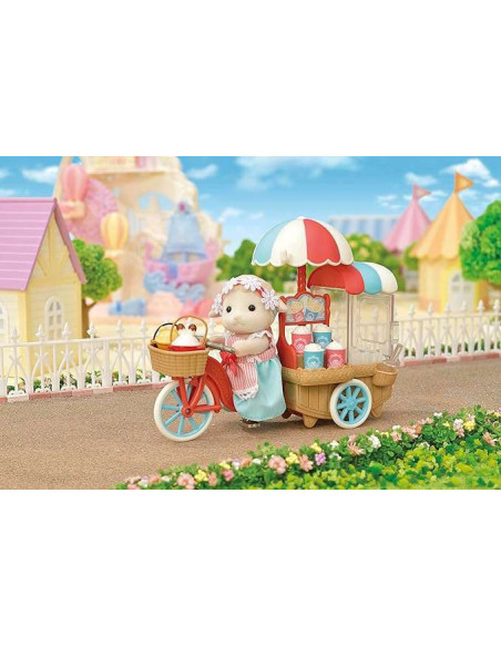 SF5653-MG,Sylvanian Families - Set Stand Tricicleta pentru Popcorn