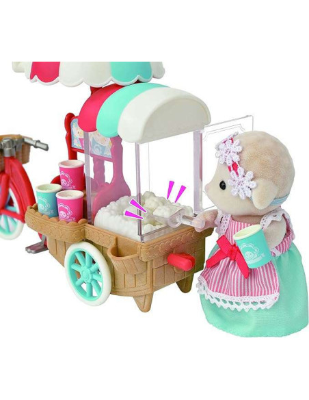 SF5653-MG,Sylvanian Families - Set Stand Tricicleta pentru Popcorn
