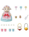 SF5653-MG,Sylvanian Families - Set Stand Tricicleta pentru Popcorn