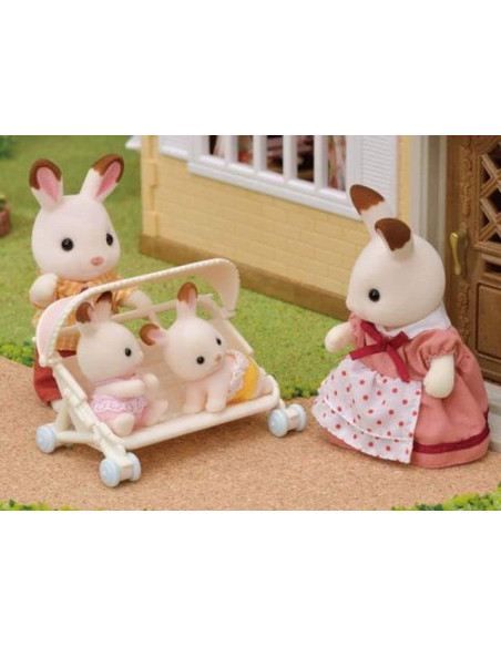 SF5533-MG,SYLVANIAN FAMILIES-CARUCIOR PENTRU IEPURASI TRIPLETI