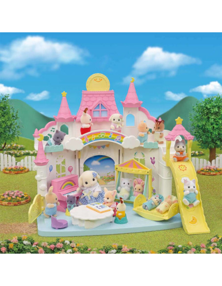 SF5743-MG,Sylvanian Families-Loc De Joaca Castel Culori Vesele